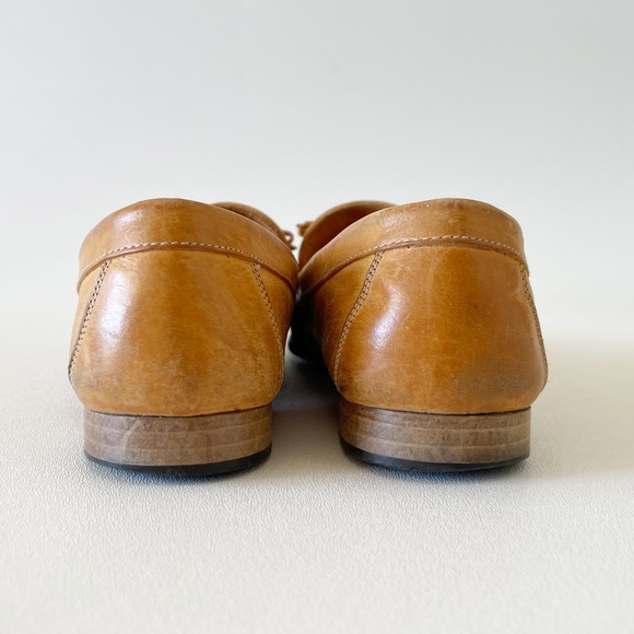 Vintage Coach Loafer Shoe Flat Leather Casual Classic Preppy Minimalist Tan 8.5 - Picture 4 of 11